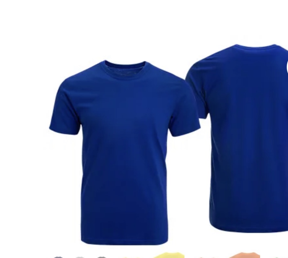 Poleras azules listas para personalizar